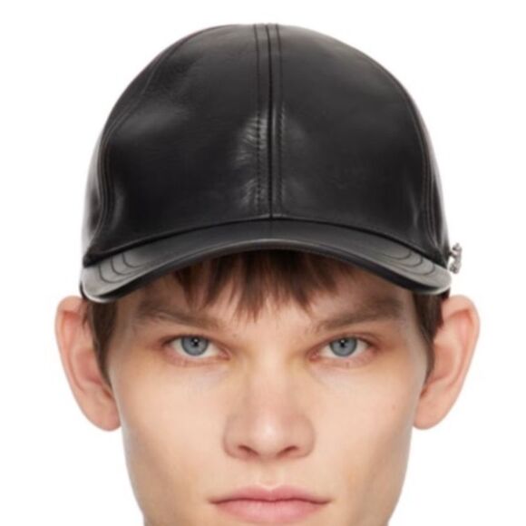 Jil Sander Other - Jil Sander men’s Black Calfskin Cap, Black, Size Small, NWT